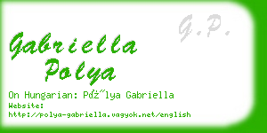 gabriella polya business card